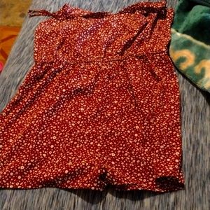 RED ROMPER -LARGE